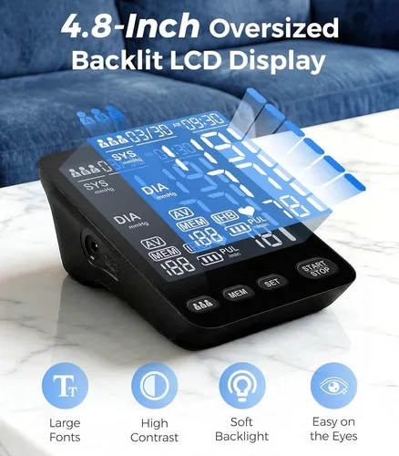 Automatic Blood Pressure Monitor with Large Cuff - photo 4