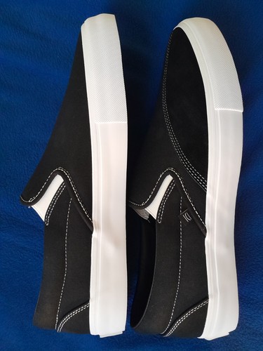 Clearweather DODDS Black Canvas Low Top Slip-On Shoes size 14 M - photo 3