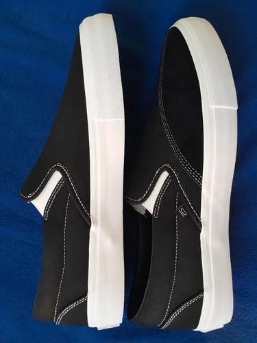 Clearweather DODDS Black Canvas Low Top Slip-On Shoes size 14 M - photo 3