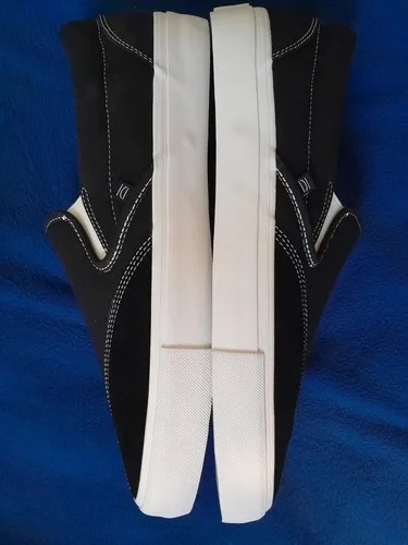 Clearweather DODDS Black Canvas Low Top Slip-On Shoes size 14 M - photo 4