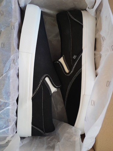 Clearweather DODDS Black Canvas Low Top Slip-On Shoes size 14 M - photo 5