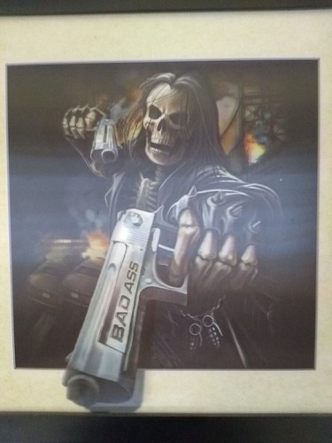 3D Dimension 3D/5D Hologram Wall Picture Death Skull - photo 2