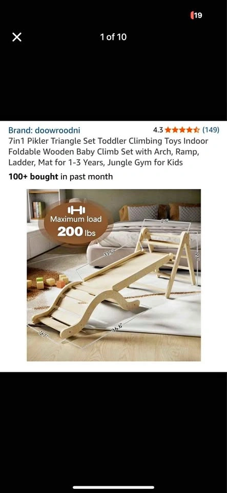 3 piece pickler triangle climbing set