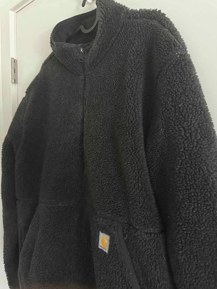 Carhartt Loose Fit Sherpa Fleece Quarter-Zip Jacket Size L - photo 2