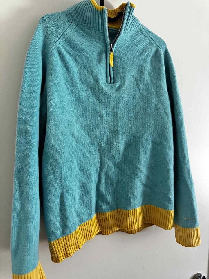 Gant Quarter-Zip Wool Cashmere Sweater