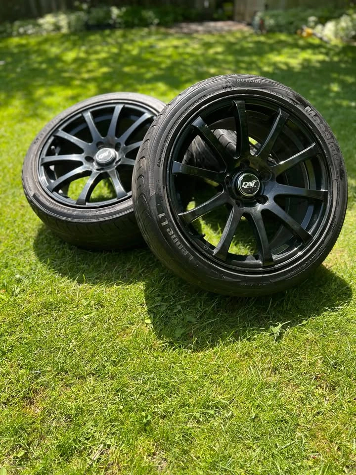 17 Inch Black DAI Rims | 5x114.3 | 215/45 R17 Tires - photo 4