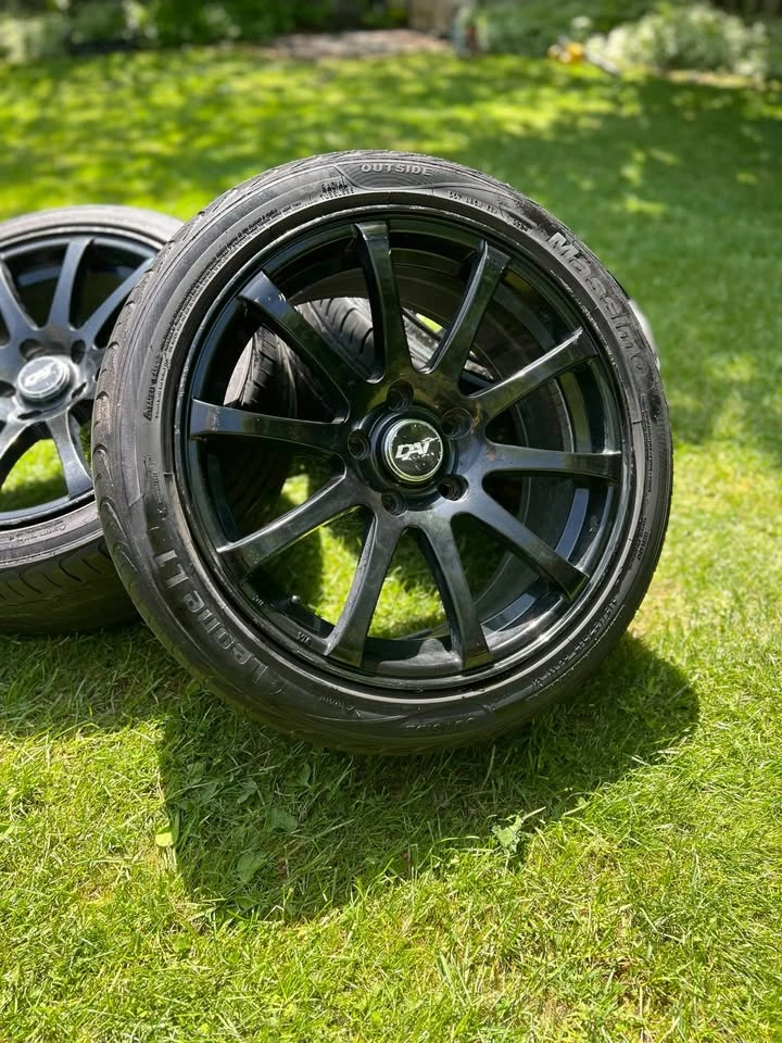 17 Inch Black DAI Rims | 5x114.3 | 215/45 R17 Tires - photo 5
