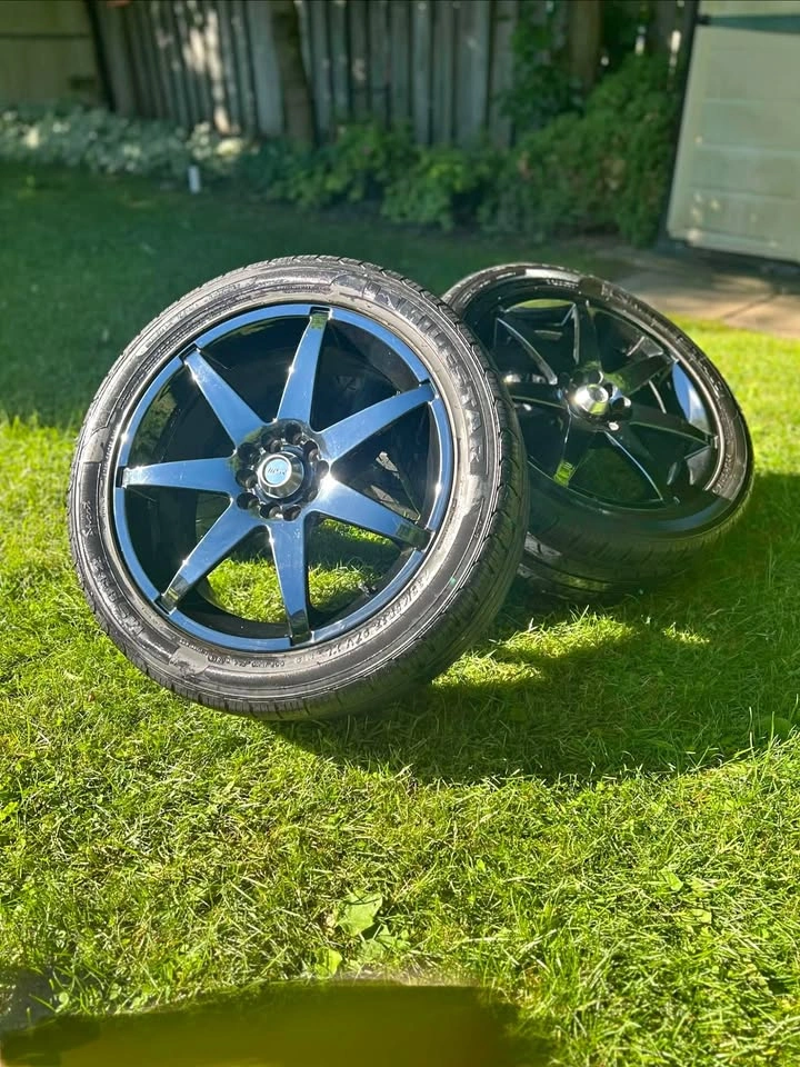 MSR Black Chrome 17 Inch Rims | 5x114.3/5x100