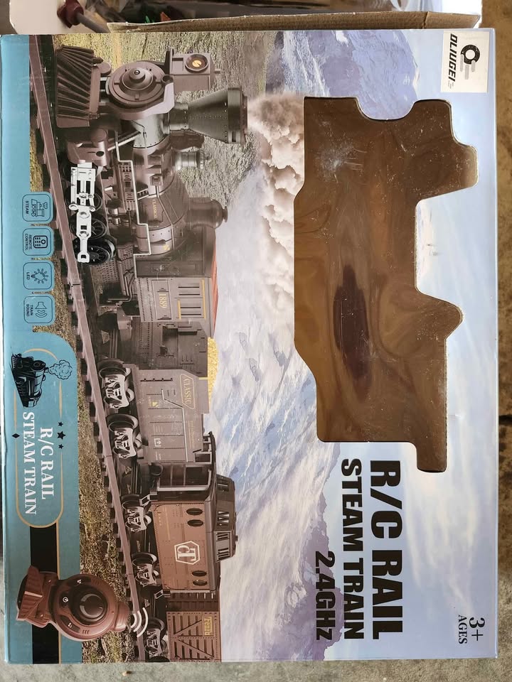 Vintage RC Rail Steam Electric Train Set, Kids Train Set - photo 2