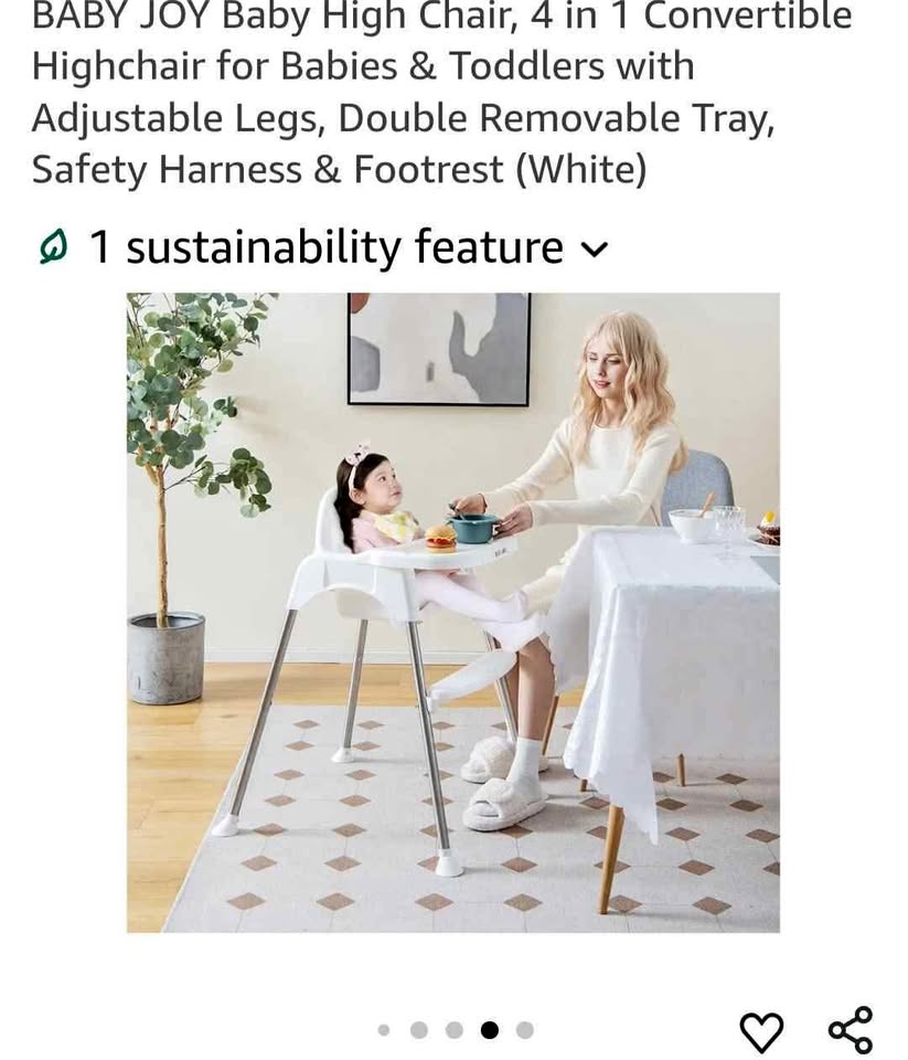 Babyjoy 4-in-1 Convertible Baby High Chair