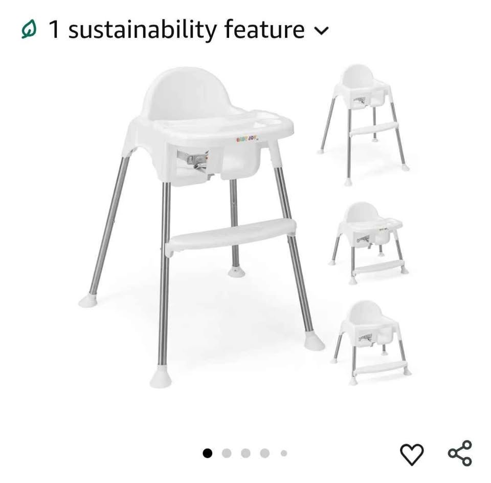 Babyjoy 4-in-1 Convertible Baby High Chair - photo 2