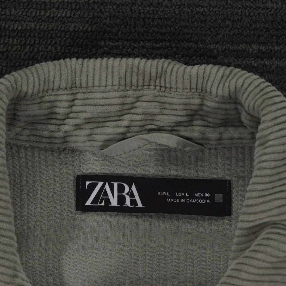 Zara Corduroy Overshirt women Large green - photo 2