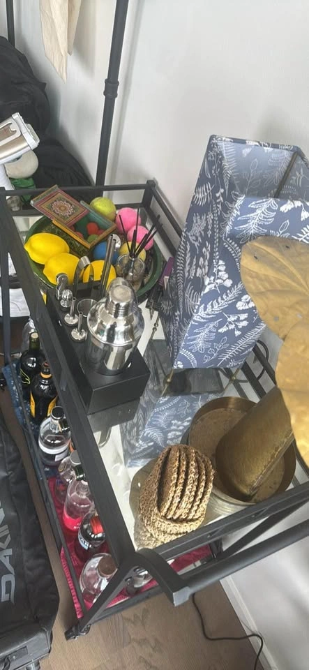 Mirror paneled bar cart - photo 2