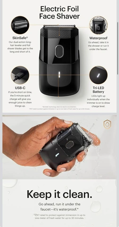 MANSCAPED The Handyman Compact Electric Face Shaver - photo 2