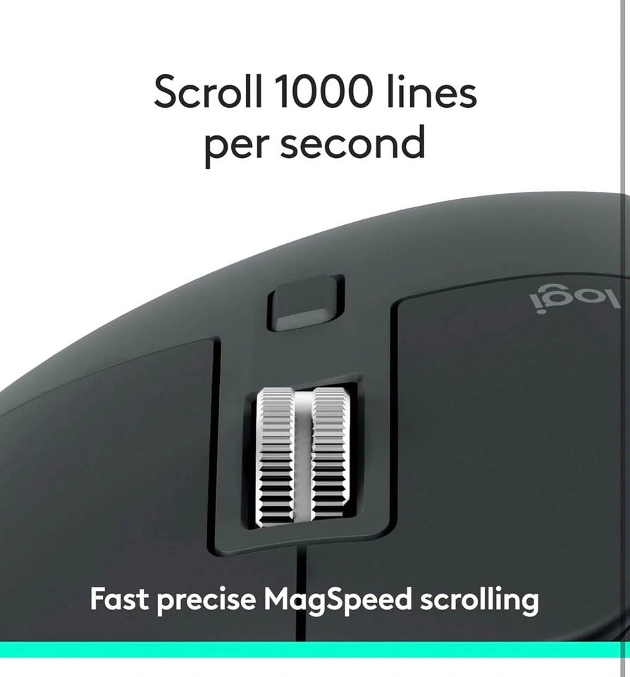 Logitech MX Master 3S Bluetooth Wireless Mouse – Graphite - photo 3