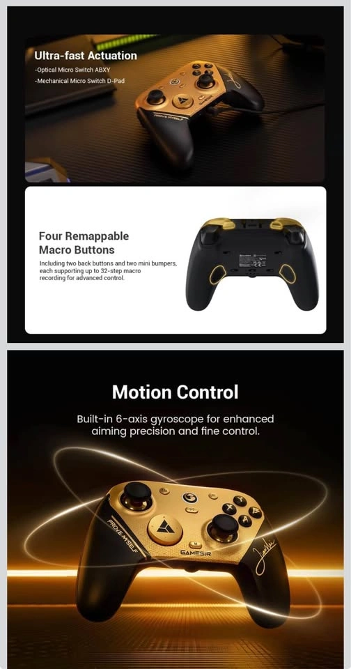 GameSir G7 Pro 8K Wireless Controller PC TMR Hall Effect - photo 3