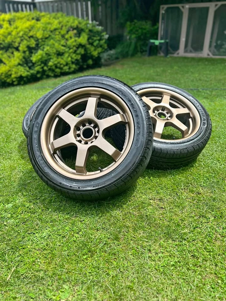 TE37 Gold 17 Inch Rims | 5x114.3/5x100 | 215/50 R17