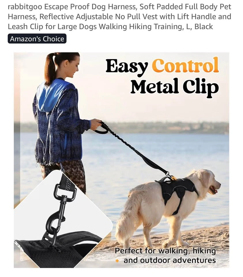Rabbitgoo Escape-Proof Dog Harness – Size L - photo 5