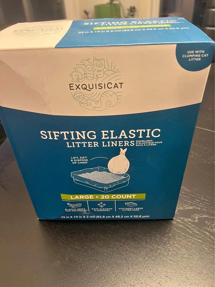 ExquisiCat Sifting Elastic Litter Liners