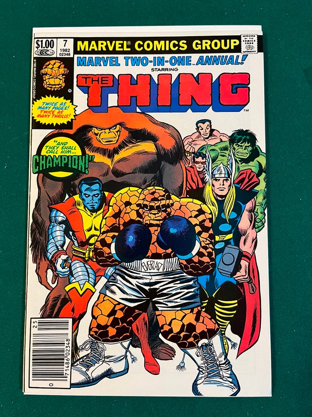 Marvel Two-in-One Annual 7 High Grade Newsstand 1st Champion