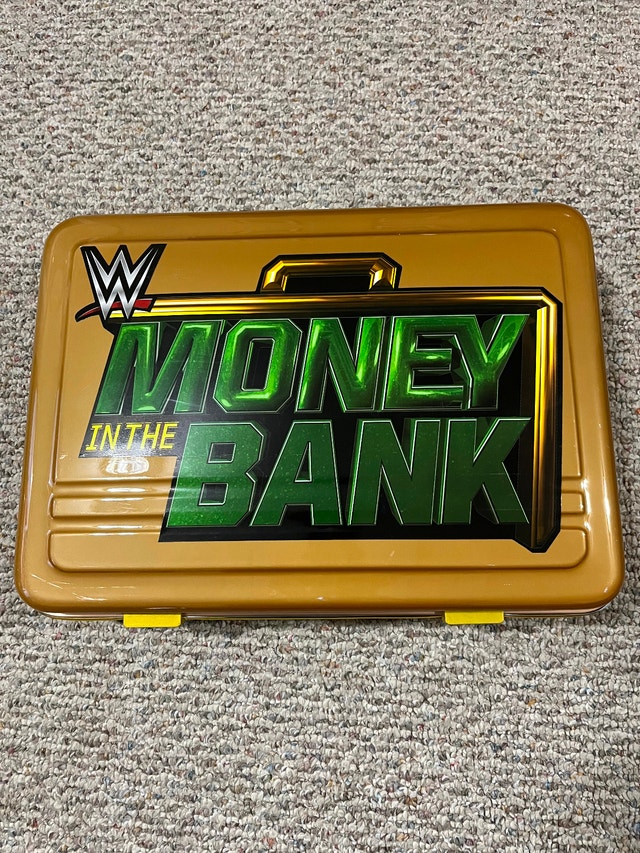 WWE Money In The Bank Gold Replica Wrestling Briefcase With Keys