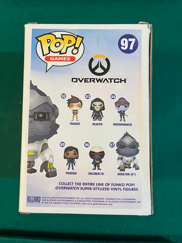 Funko Pop! Winston #97 Vinyl Figure Overwatch Collectible - photo 3