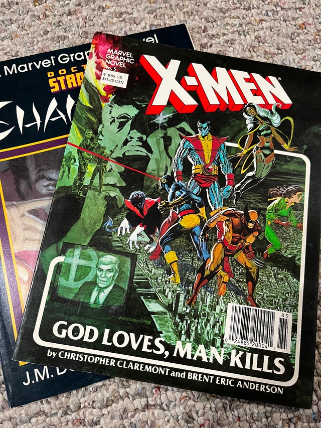Marvel Graphic Novel #5 and #23 X-Men Doctor Strange