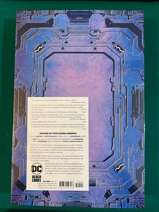 Absolute Mister Miracle Tom King DC Comics Hardcover Sealed - photo 2
