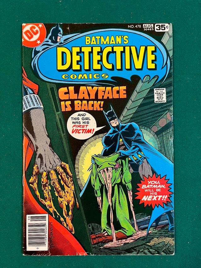 Detective Comics #478 1st App 3rd Clayface Signed Marshall Roger