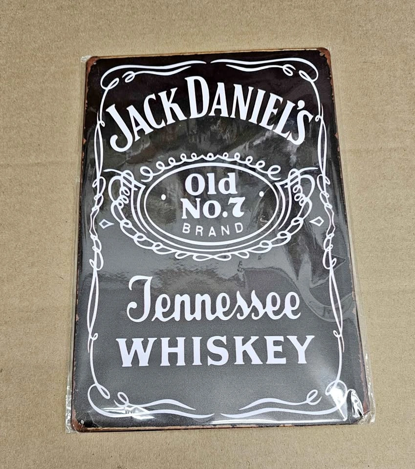 BRAND NEW Sealed Jack Daniel's Metal Tin Sign 8" x 12"