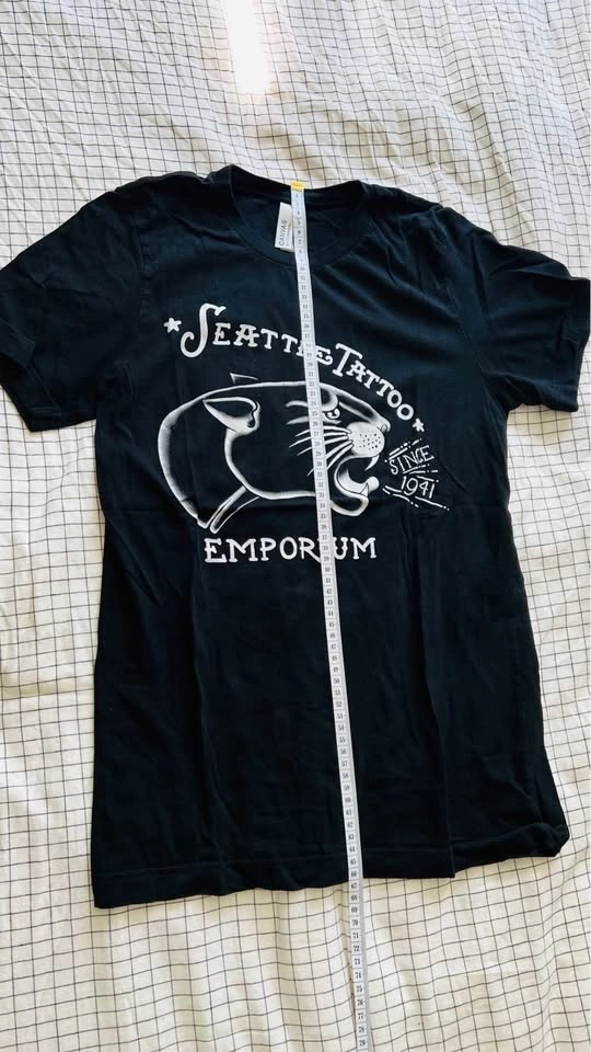 Black Bella+Canvas Seattle Tattoo Emporium Tee - photo 3