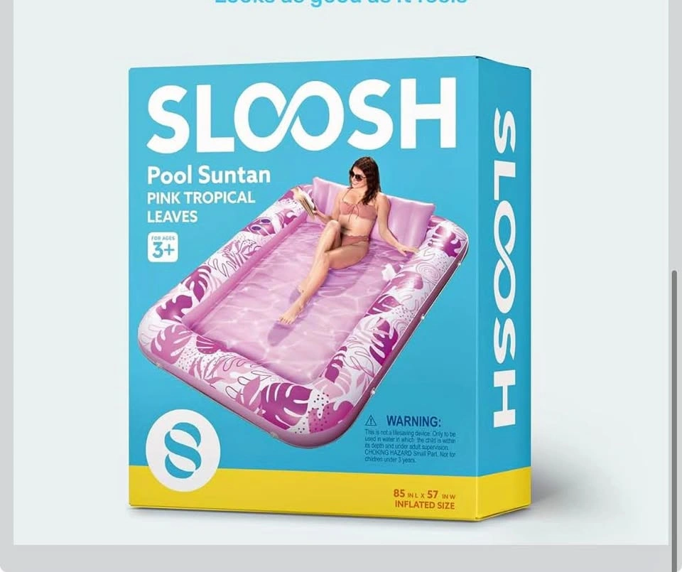 Sloosh Inflatable Tanning Pool Lounge Float