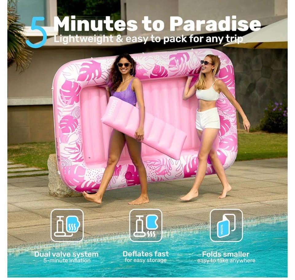 Sloosh Inflatable Tanning Pool Lounge Float - photo 2