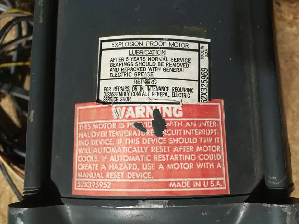 GENERAL ELECTRIC 5KC49FG11C1E MOTOR 0.5 HP 230 V 3450 RPM - photo 3