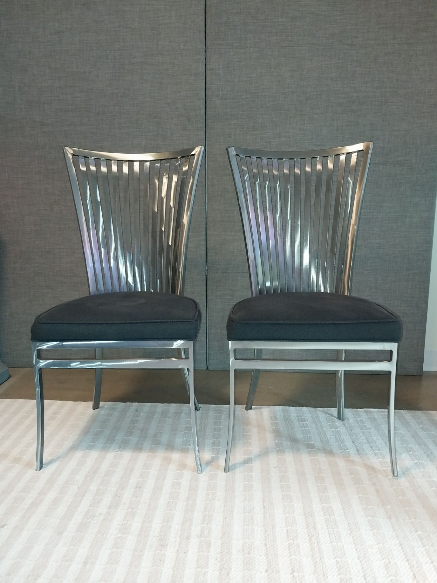 Johnston Casuals Platinum Steel Dining Chairs – Set of 2 - photo 2