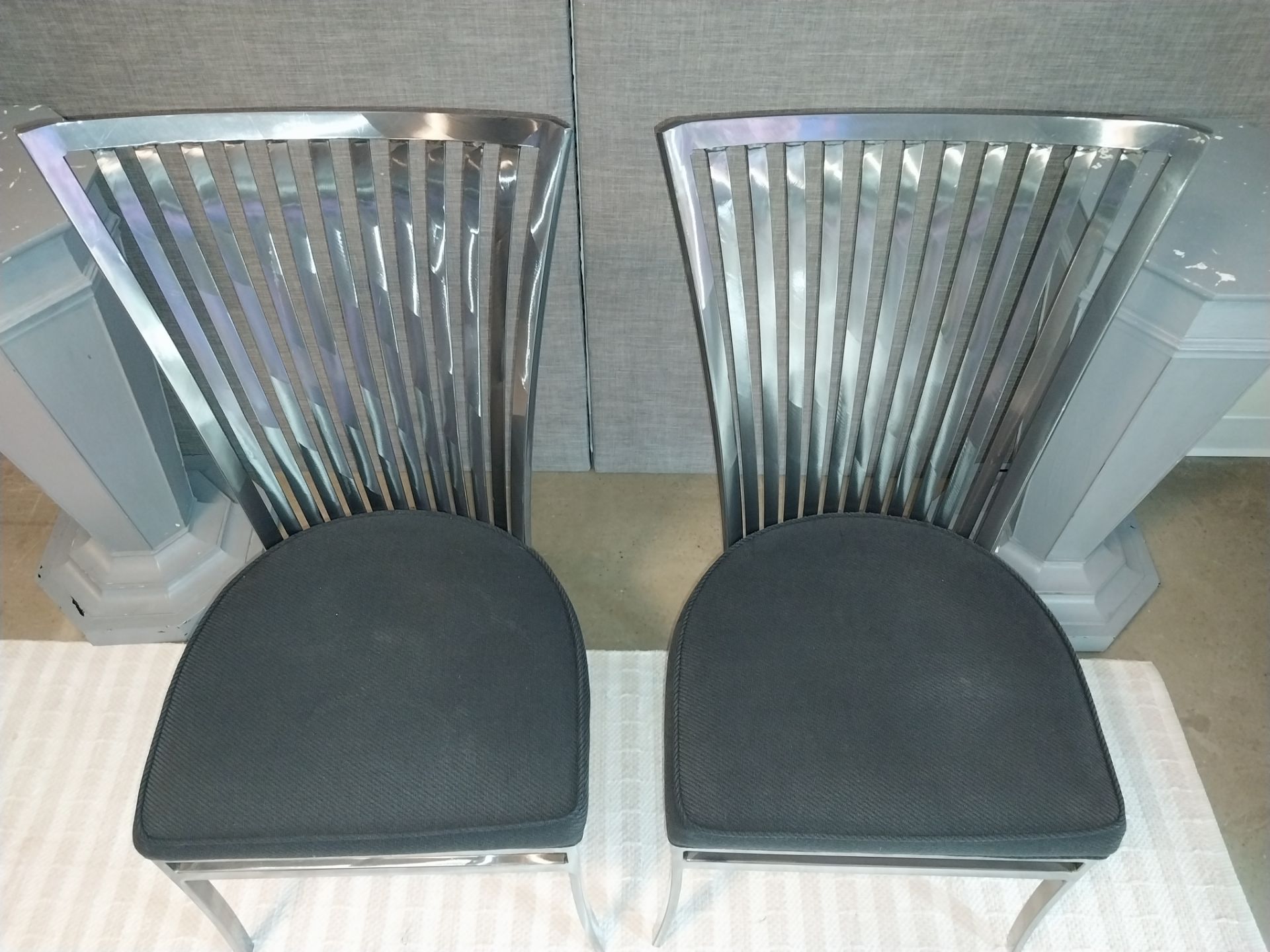 Johnston Casuals Platinum Steel Dining Chairs – Set of 2 - photo 3