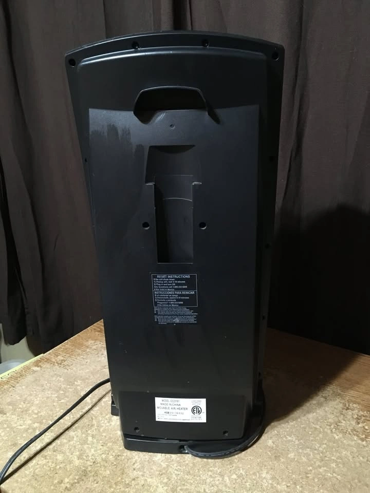 LASKO CC23161 MOTION HEAT WHOLE ROOM CERAMIC HEATER BLACK - photo 4