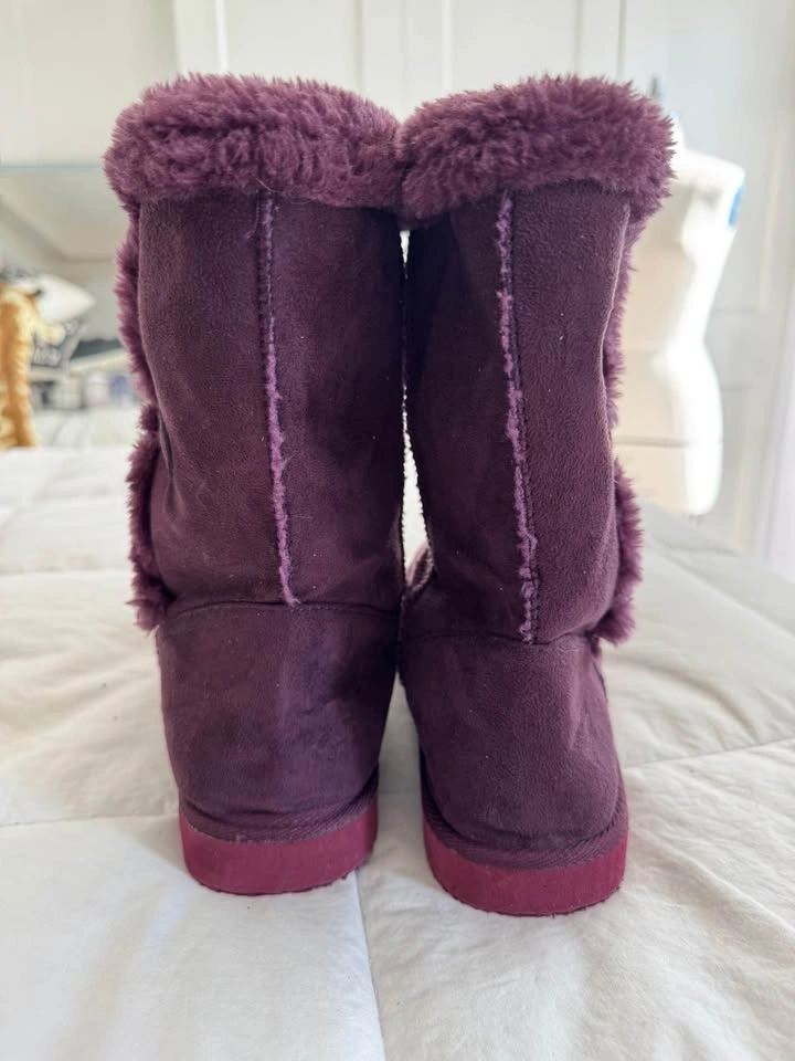Brand New Ladies Size 10 Purple Ankle Boots - photo 3