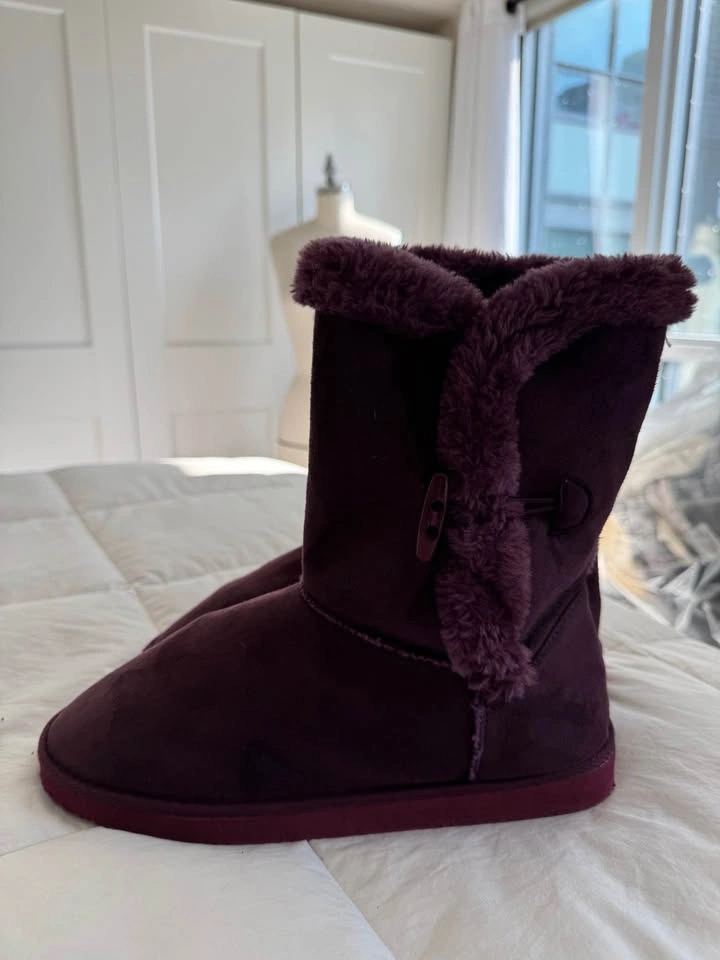Brand New Ladies Size 10 Purple Ankle Boots - photo 4