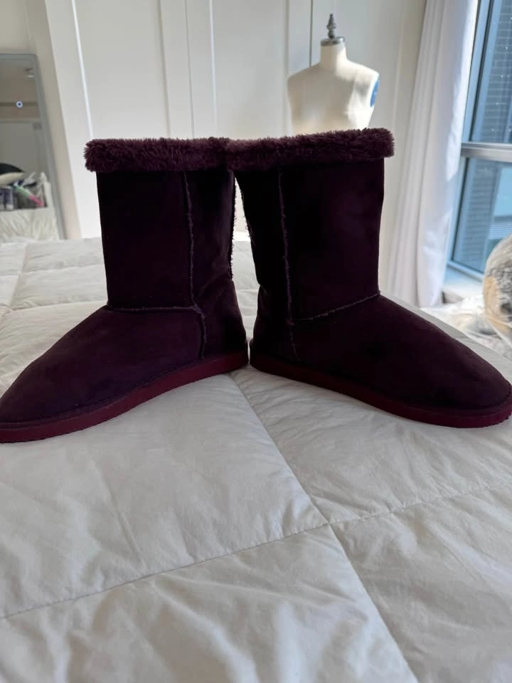 Brand New Ladies Size 10 Purple Ankle Boots - photo 5