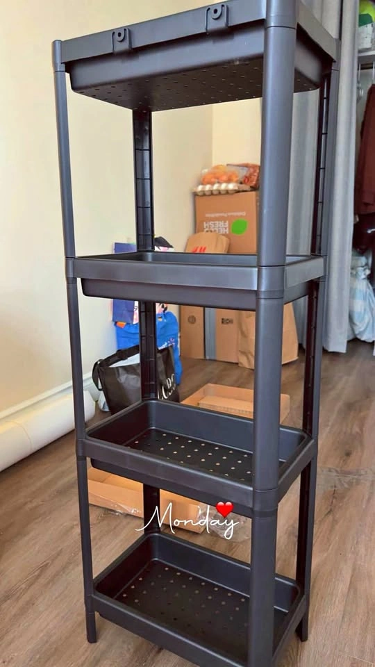IKEA VESKEN Shelf – Black – $10