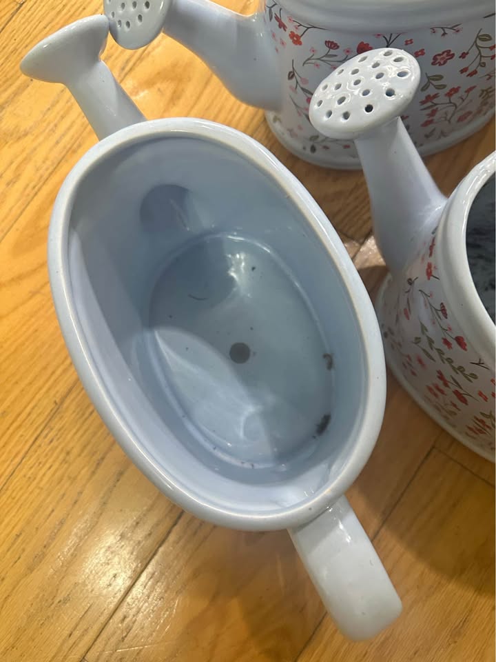 (5) Ceramic Watering Can Planter - photo 4