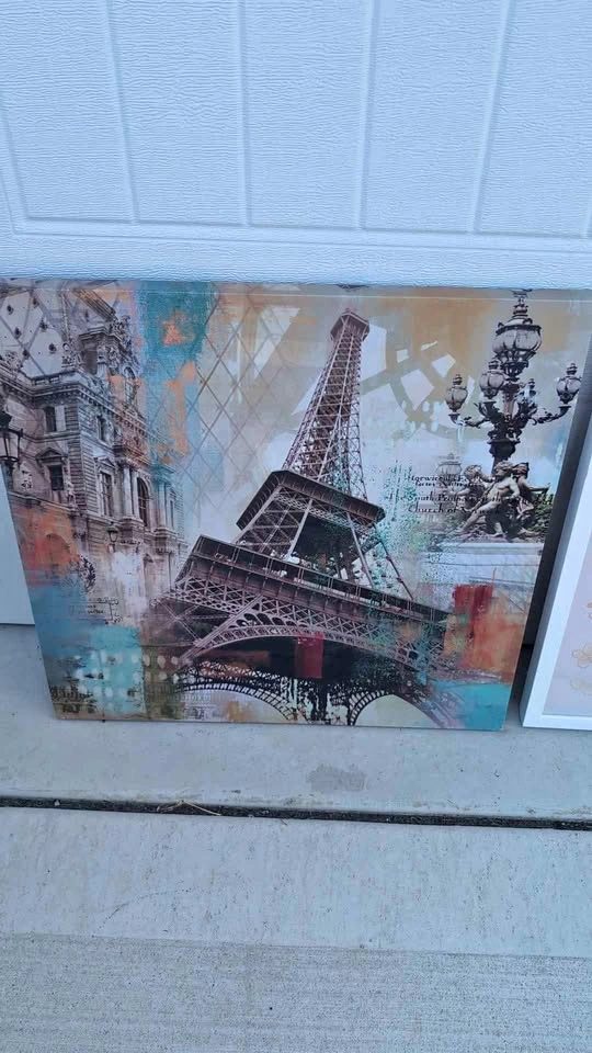 Paris and Butterfly Wall Art Set