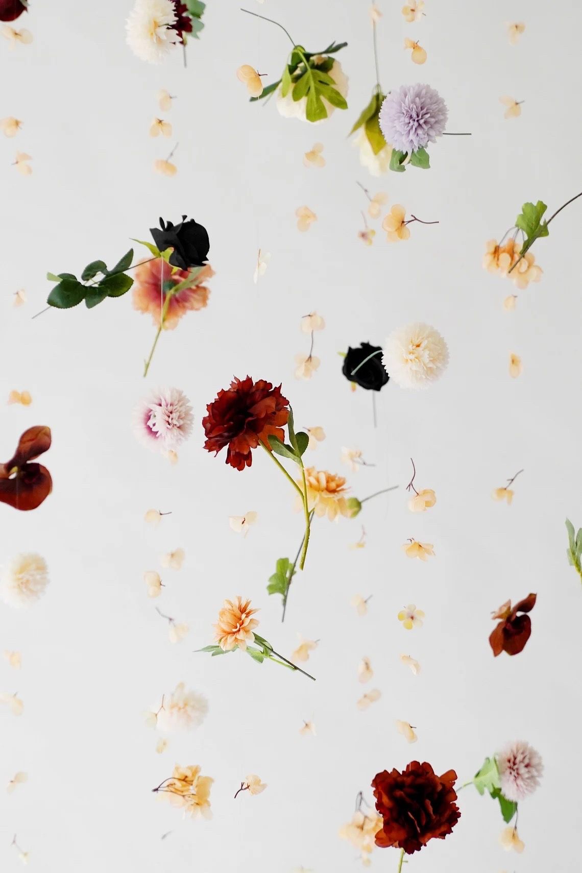 Instagram Background Bloom Hanging Flower Garland on a String