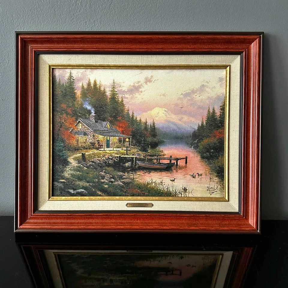 Thomas Kinkade “The End of a Perfect Day” 1997 COA
