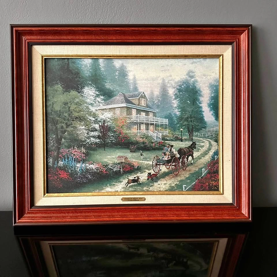 Thomas Kinkade “Sunday at Apple Hill” 1999 with COA