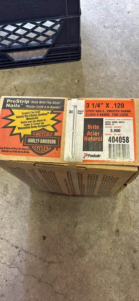 New Paslode 3-1/4" Framing Nails 3,000-Pack