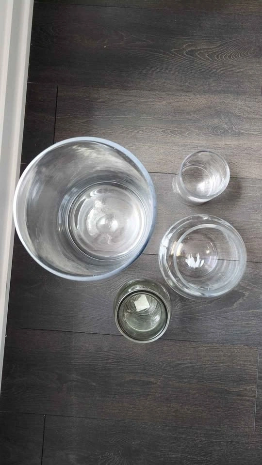 Vases bundle - bouquet, bowl, cylinder, hurricane - photo 2
