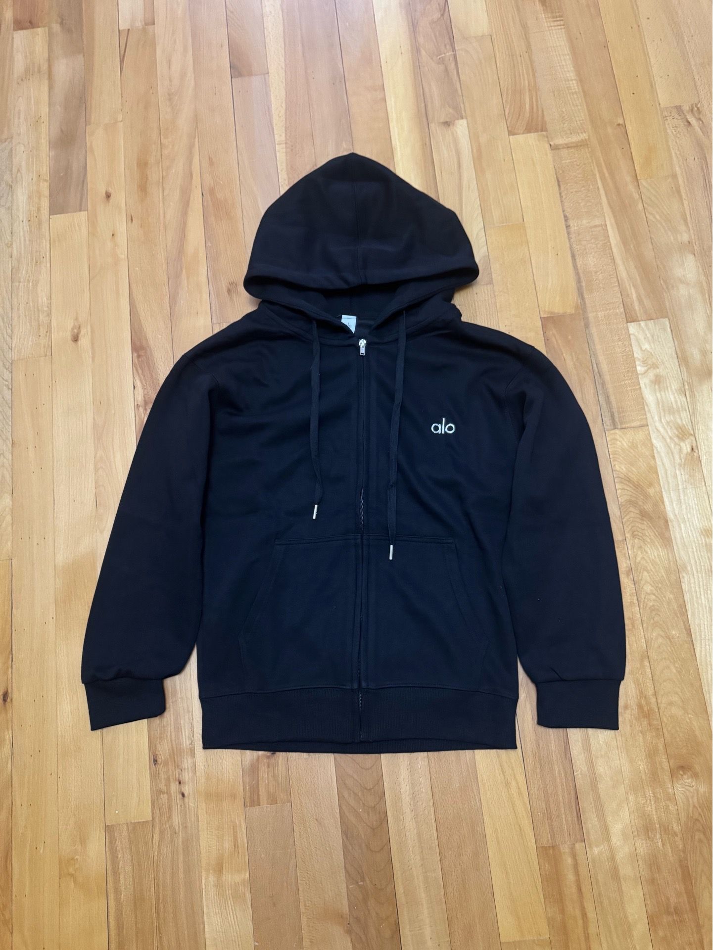 Alo Black ZipUp Hoodie