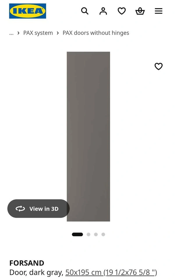 IKEA Pax door with handle